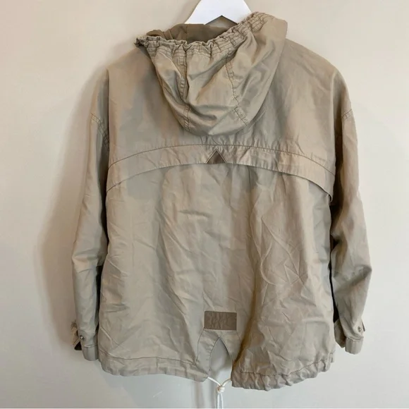 Abercrombie And Fitch Military Jacket Utility Outerwear Khaki women’s Medium Y2K - Picture 5 of 6